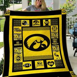 Iowa Hawkeyes Quilt Blanket  Limited Quilt Blanket and Home Decor