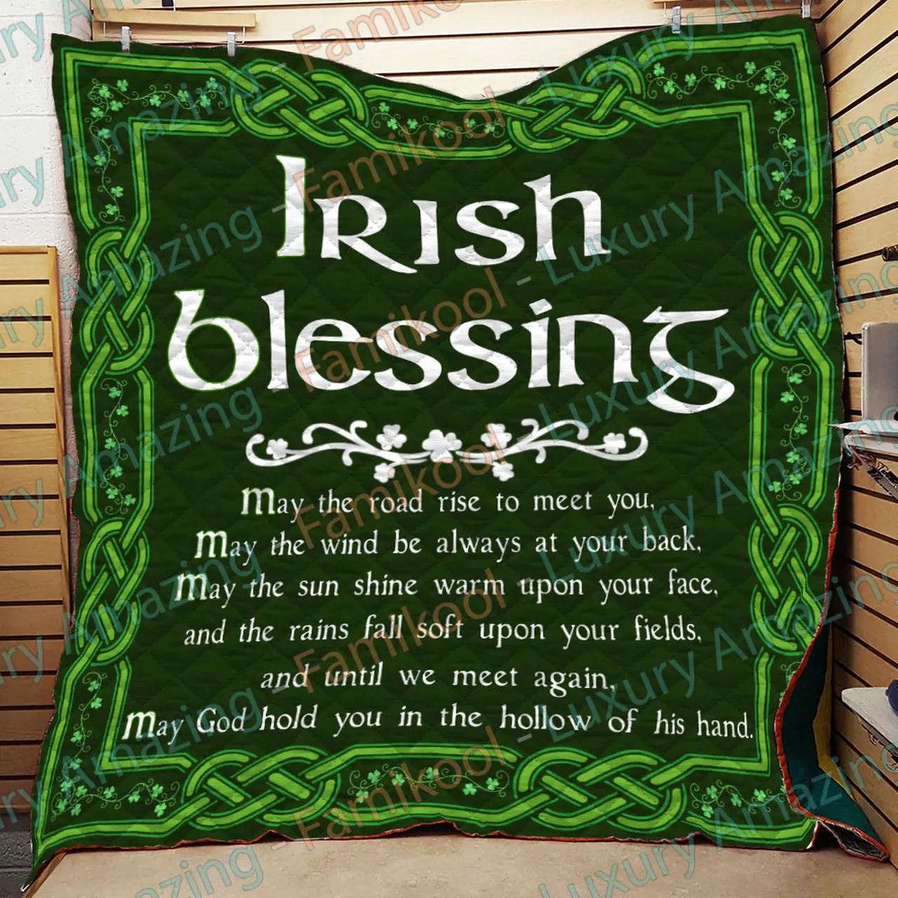 Irish Blessing Quilt and Home Decor