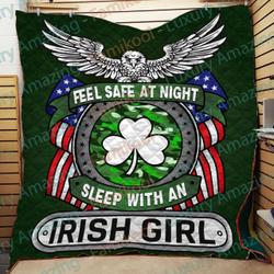 Irish Girl- Feel Safe At Night Quilt and Home Decor
