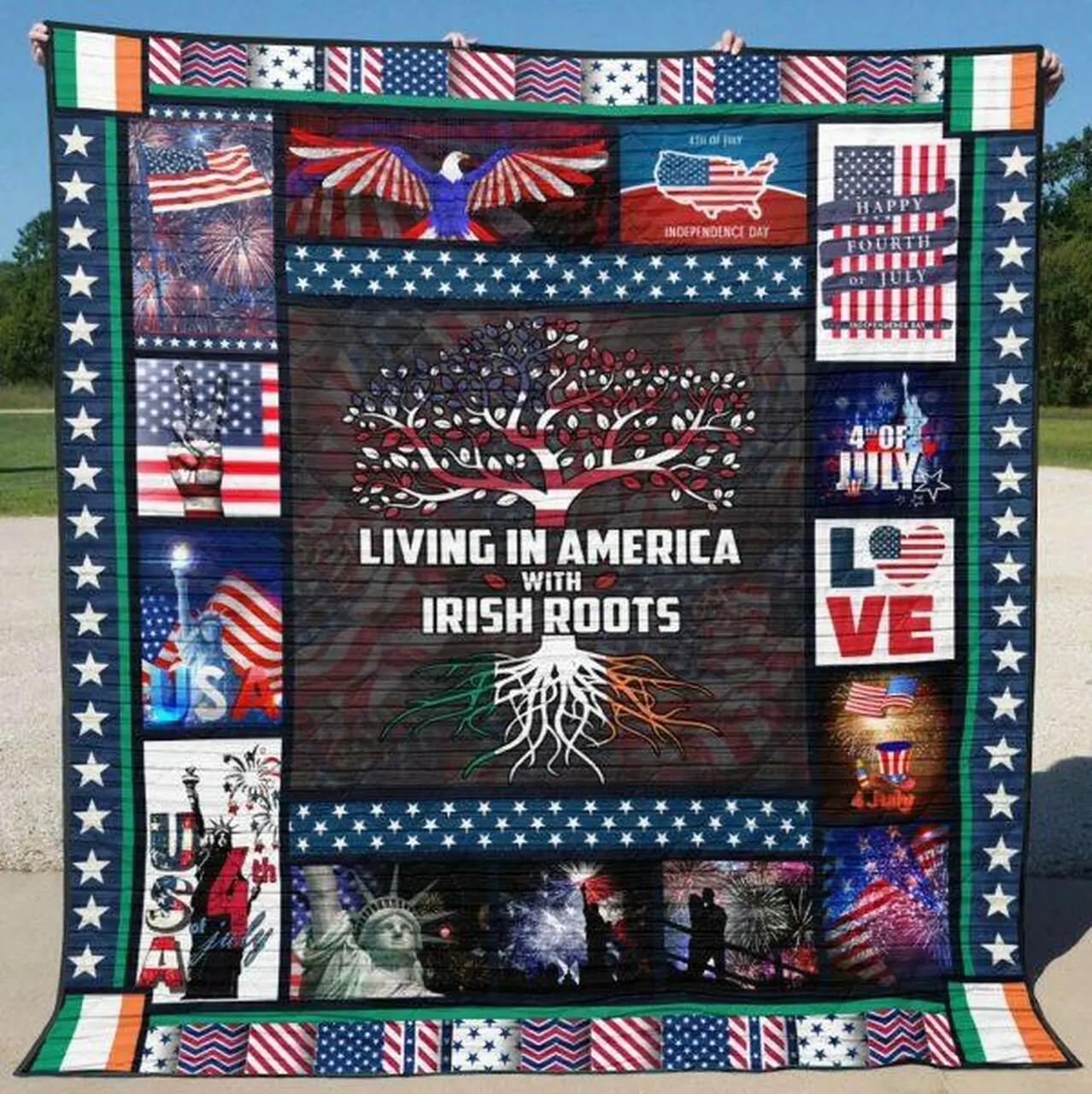 Irish Roots Quilt Blanket Quilt and Home Decor
