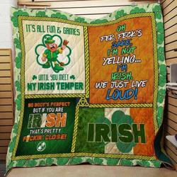 Irish St Patrick Day Cla1610485Q Quilt Blanket and Home Decor