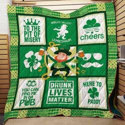 Irish St Patrick Day Quilt Blanket Dhc1402417Td and Home Decor