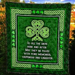 Irish Ye 3D Personalized Customized Quilt Blanket 689 and Home Decor