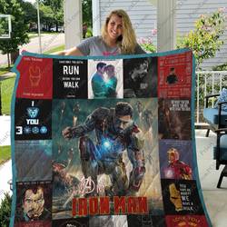 Iron Man Quilt Blanket and Home Decor