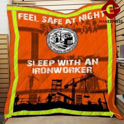 Ironworker Sleep JJI99 Awesome 3D Customized Quilt Hip and Home Decor