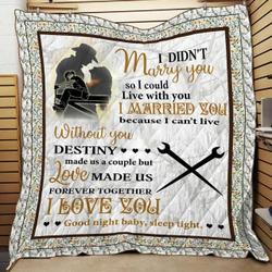 Ironworker Valentine JJI100 Awesome 3D Customized Quilt Hip and Home Decor