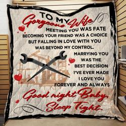Ironworker Wife Awesome Quilt Pav and Home Decor