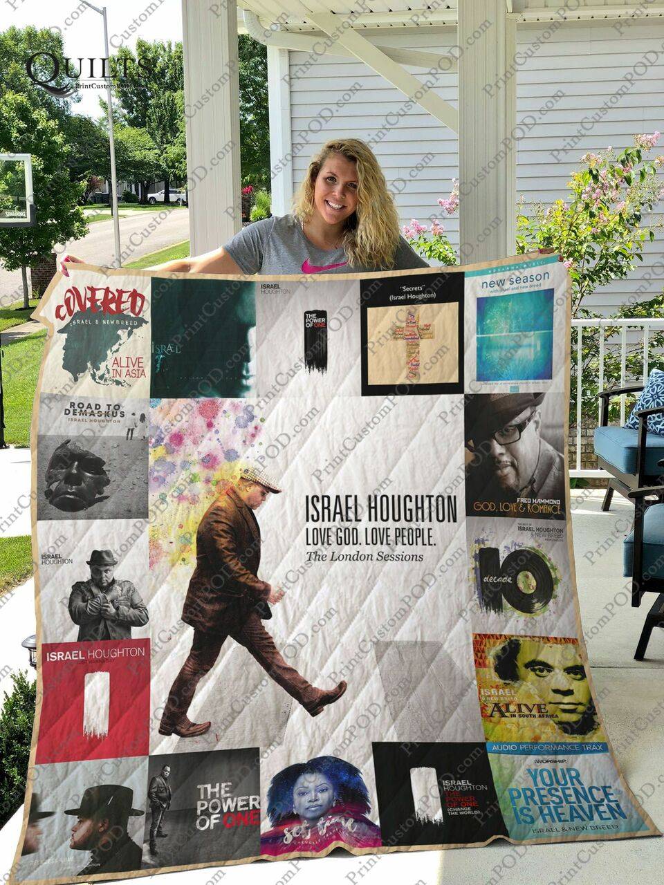 Israel Houghton Albums Quilt Blanket For Fans Ver 17 and Home Decor