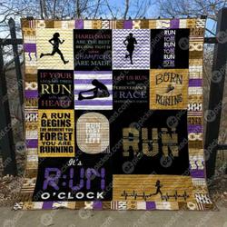 It S Run O Clock Quilt Blanket Yhn2  Quilt and Home Decor