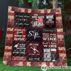 It S Wine O Clock Quilt Blanket Ylh5  Quilt and Home Decor