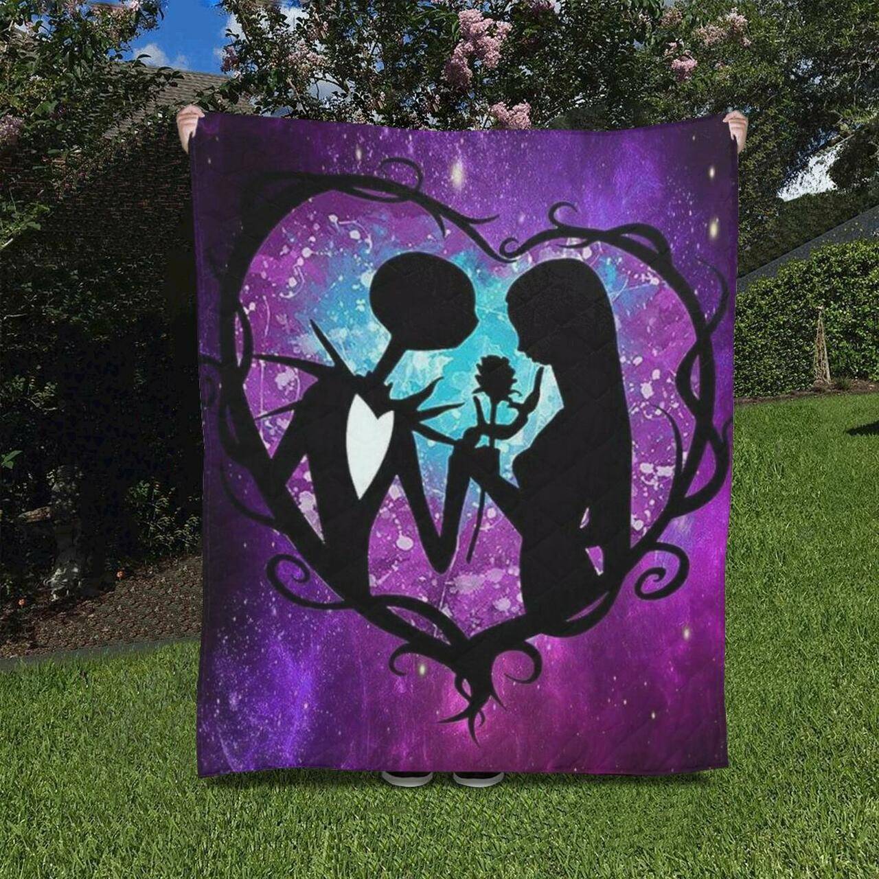 Jack And Sally Quilt 50 60 and Home Decor