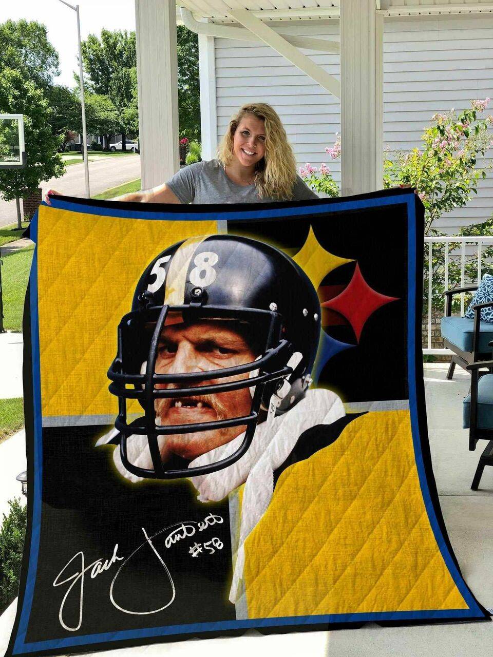 Jack Lambert V1 Blanket TH0607 Quilt and Home Decor