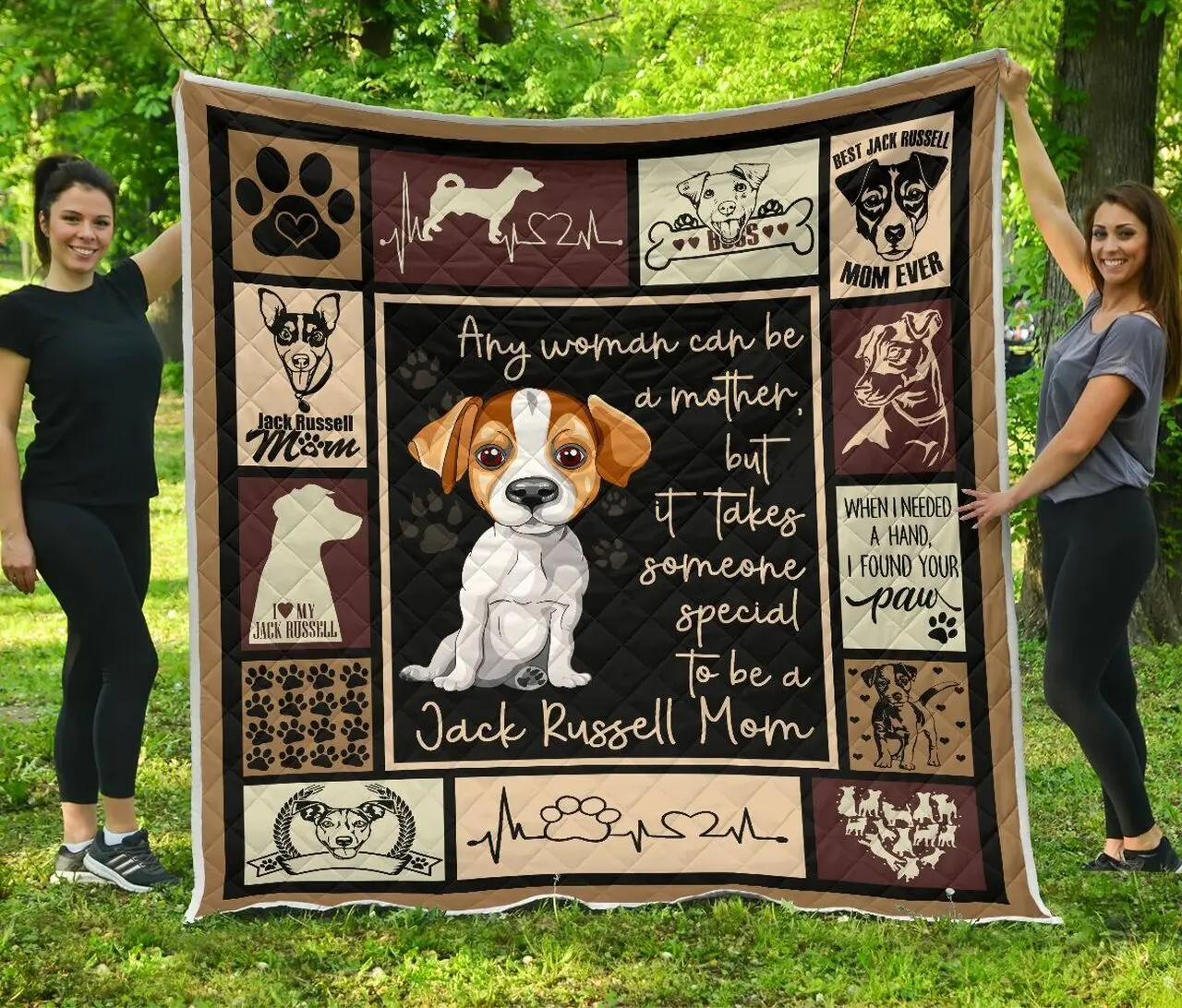 Jack Russel Terrier Jack Russel Mom Quilt Blanket Dhc04011661Dd and Home Decor