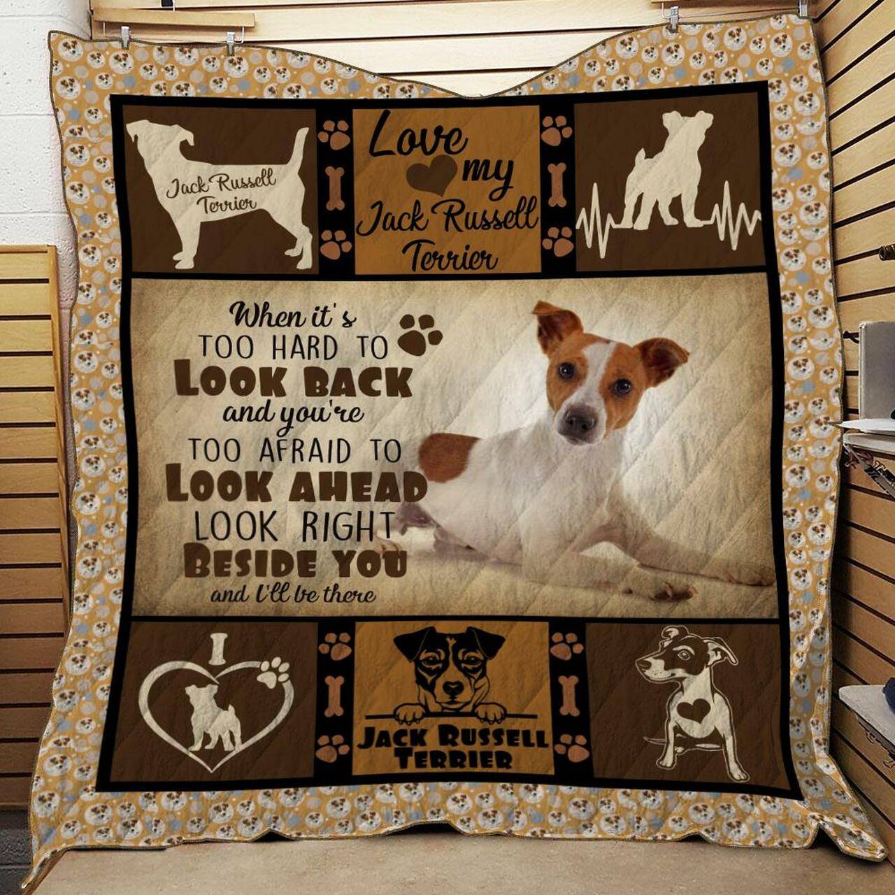 Jack Russell Blanket Quilt and Home Decor