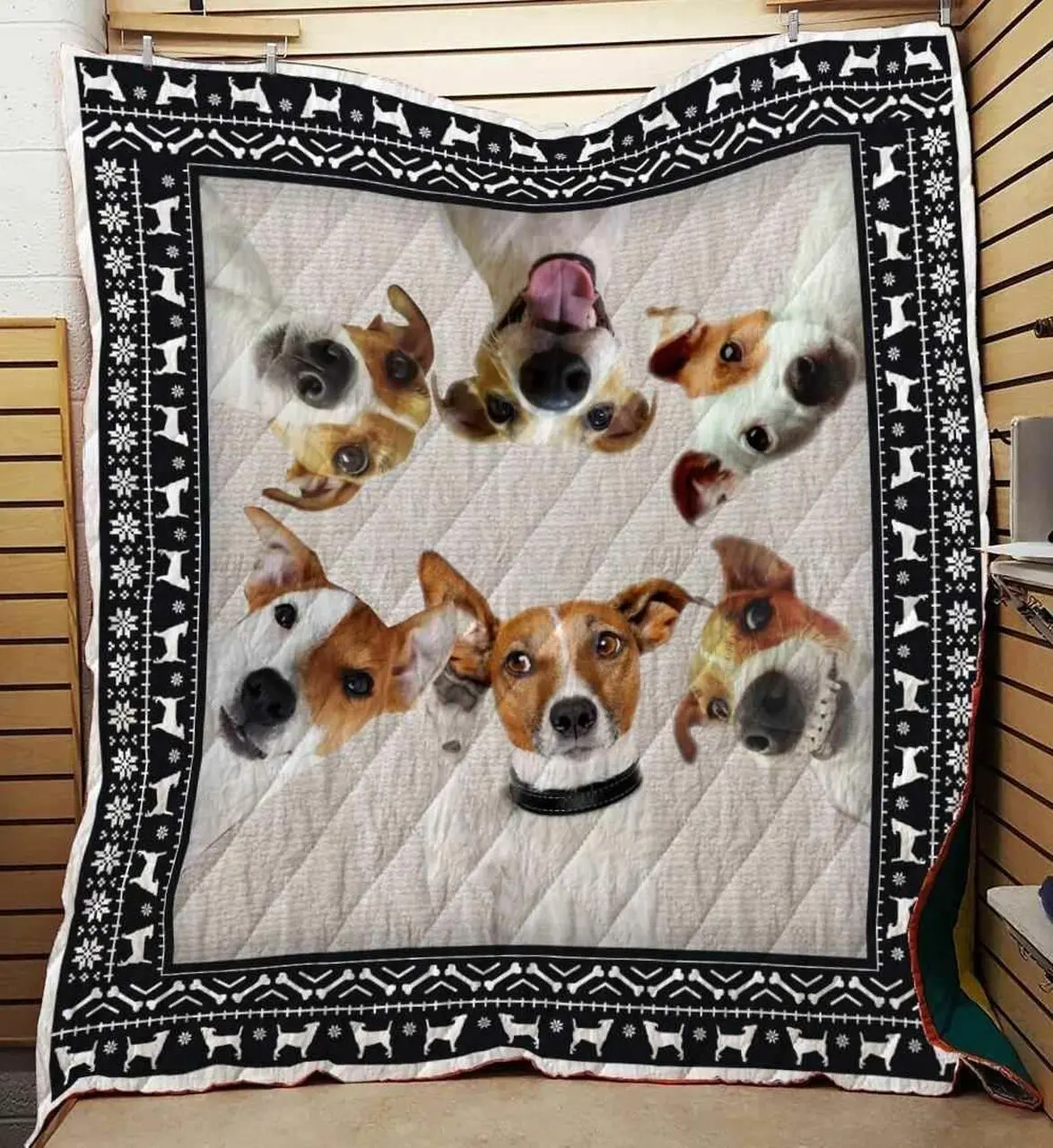 Jack Russell Terrier 03 Blanket Th10072019 Quilt and Home Decor