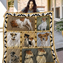 Jack Russell Terrier DD2 3D Customized Quilt and Home Decor