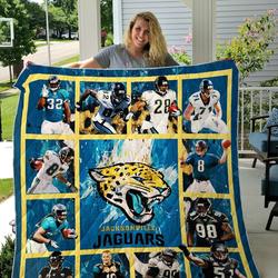 Jacksonville Jaguars Quilt Blanket and Home Decor