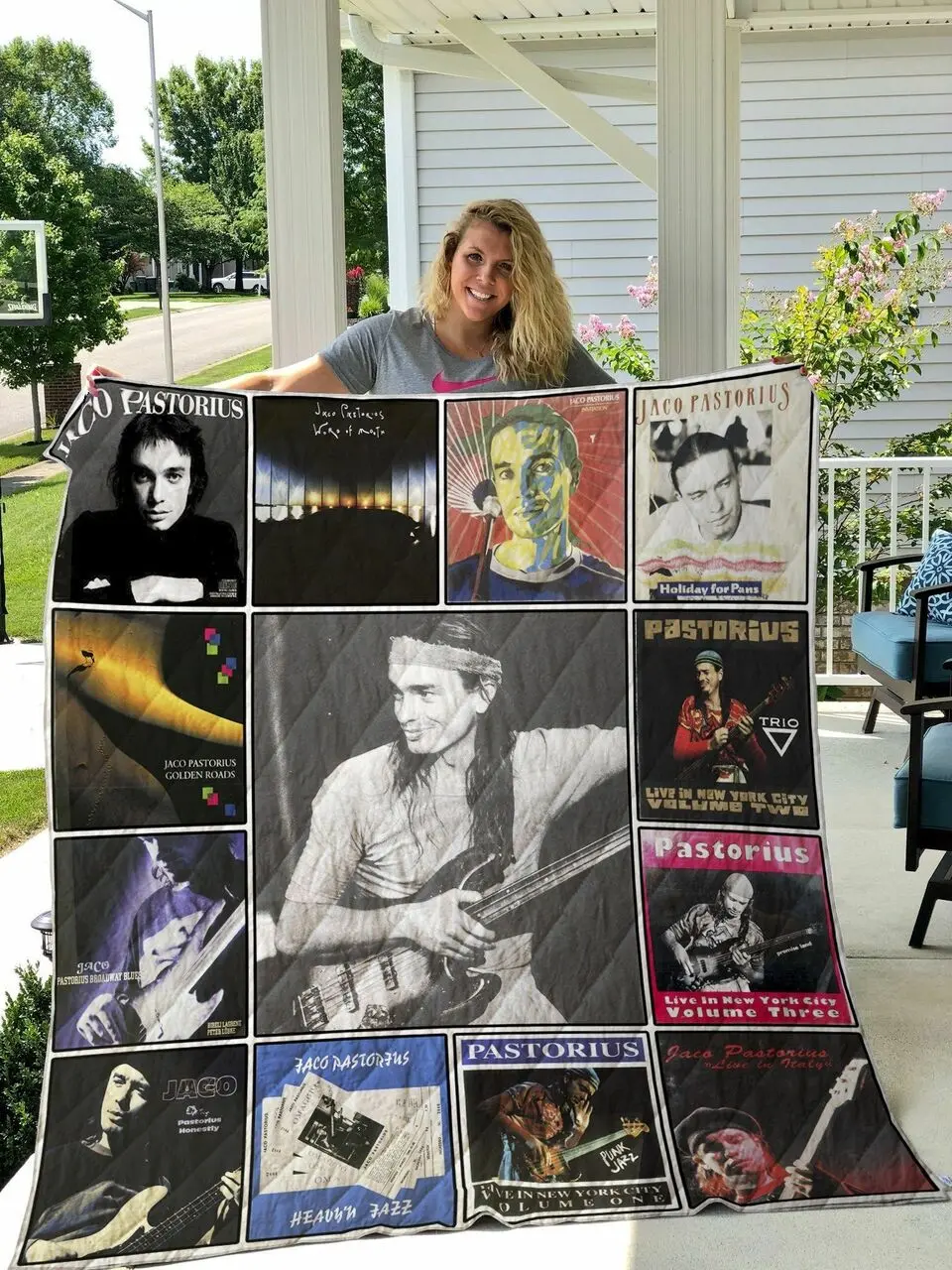 Jaco Pastorius Quilt Blanket and Home Decor