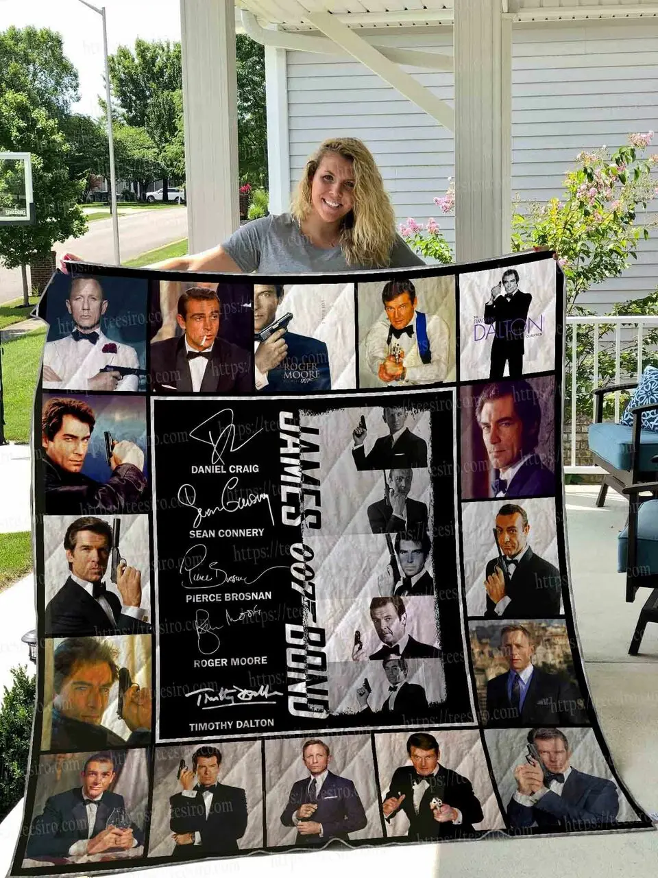 James Bond 007 List Quilt Blanket 01 and Home Decor