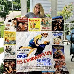 James Stewart Quilt Blanket 01670 and Home Decor