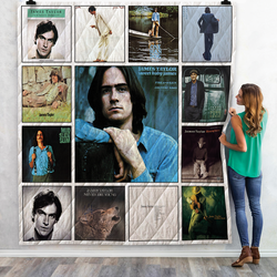 James Taylor Albums Quilt Blanket 02 and Home Decor
