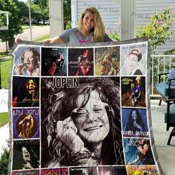 Janis Joplin Albums Cover Poster Quilt Blanket Ver 5 and Home Decor