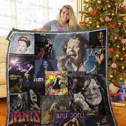 Janis Joplin Albums Cover Poster Quilt Blanket Ver 7 and Home Decor