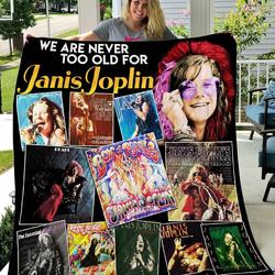 Janis Joplin New Quilt Blanket and Home Decor