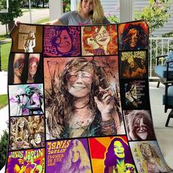 Janis Joplin Quilt Blanket Hvt190612  Quilt and Home Decor