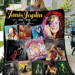 Janis Joplin Vr1 New Quilt Blanket and Home Decor