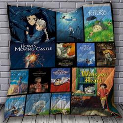 Japanese Animated Fantasy Films Quilt Blanket Bs1051 and Home Decor