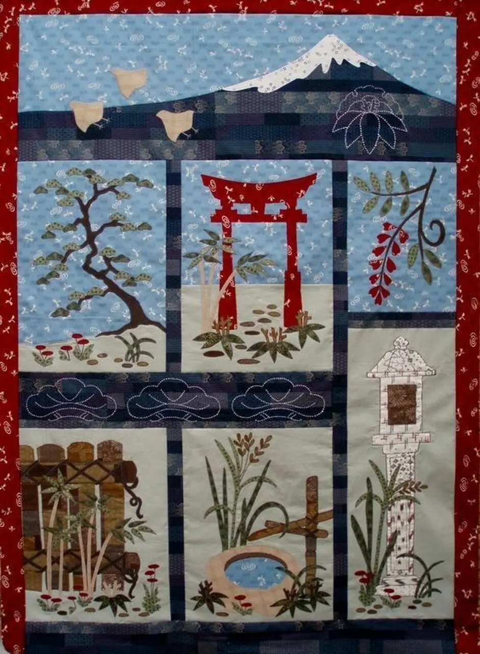 Japanese Clp030719 Quilt Blanket and Home Decor
