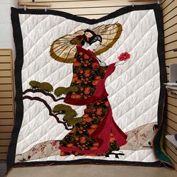 Japanese Woman HUR31637 3D Customized Quilt 2407 and Home Decor