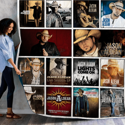 Jason Aldean Albums Quilt Blanket 02 and Home Decor