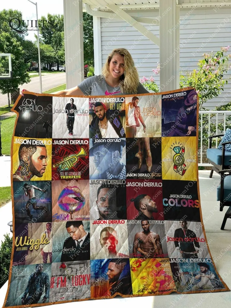 Jason Derulo Albums Quilt Blanket For Fans Ver 25 and Home Decor
