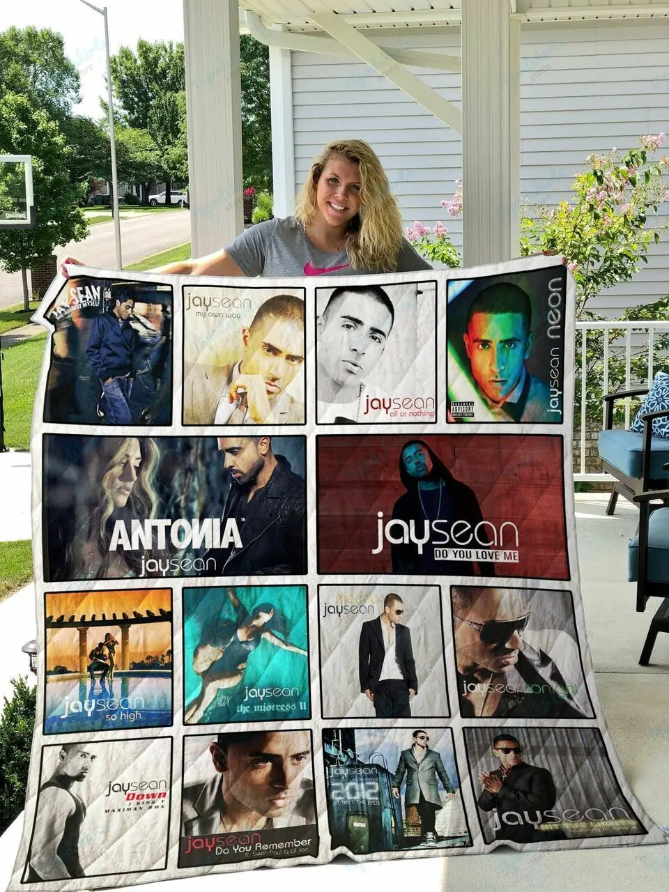Jay Sean Quilt Blanket and Home Decor