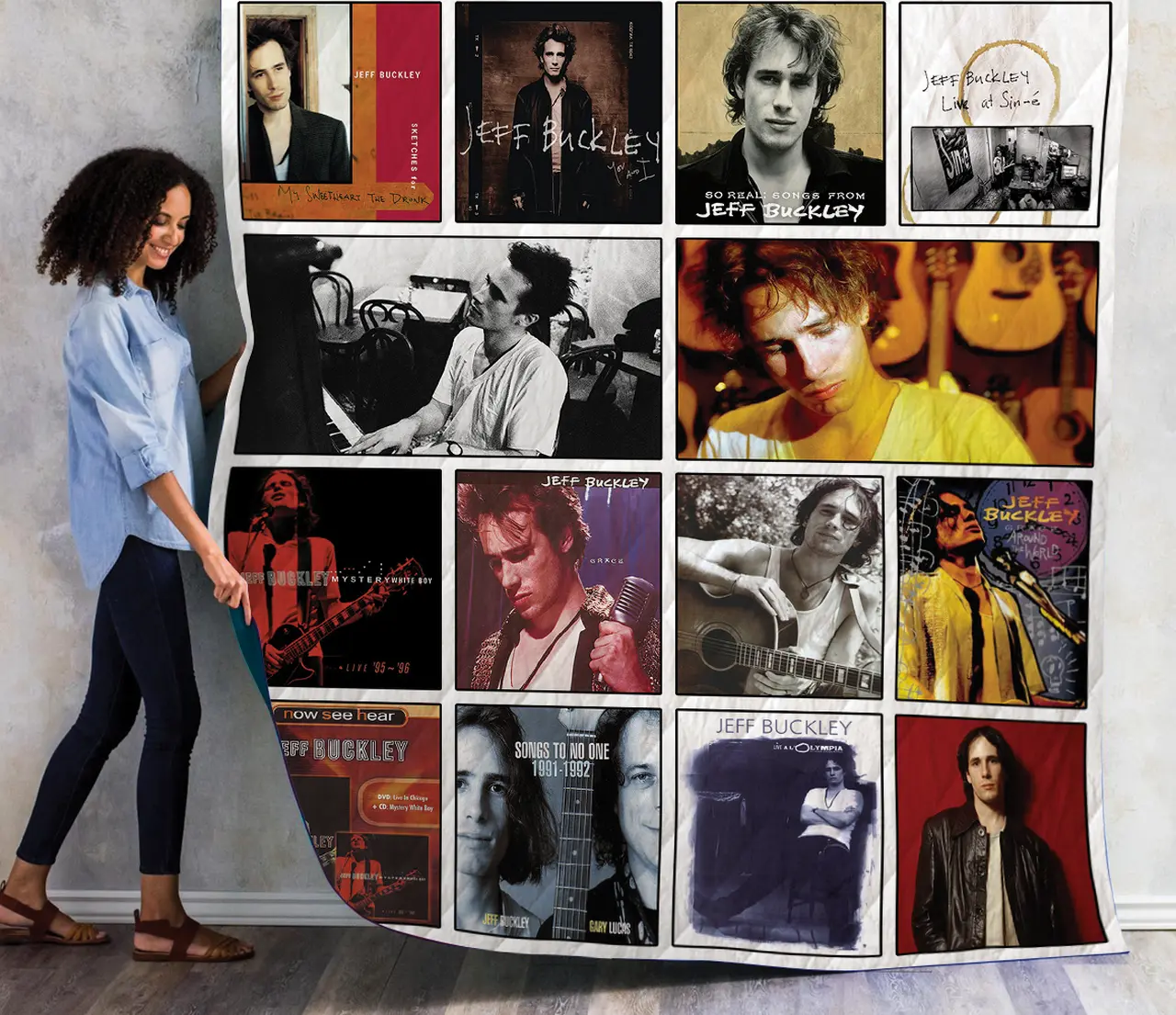 Jeff Buckley Albums Quilt Blanket Ver14 and Home Decor