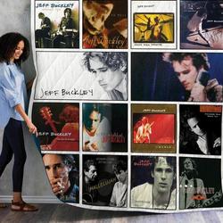 Jeff Buckley Singles Quilt Blanket 01 and Home Decor