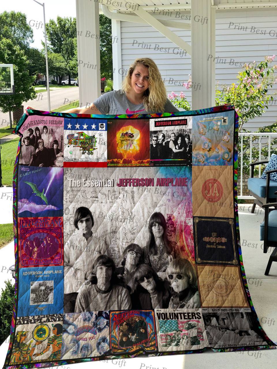 Jefferson Airplane Albums Cover Poster Quilt and Home Decor