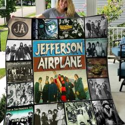 Jefferson Airplane Quilt Blanket Hvt050611  Quilt and Home Decor