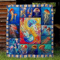 Jellyfish Nx130526 Quilt Blanket and Home Decor
