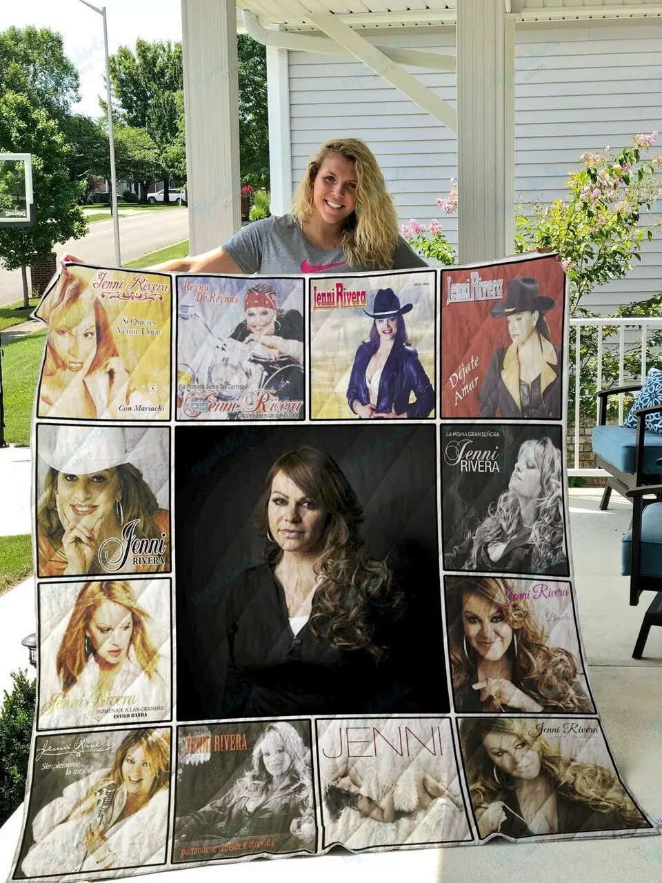 Jenni Rivera Quilt Blanket and Home Decor