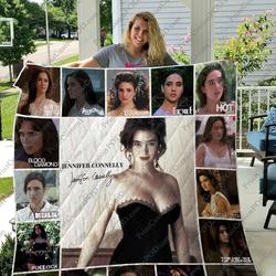 Jennifer Connelly Quilt Blanket and Home Decor