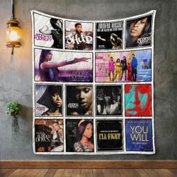 Jennifer Hudson Album Covers Quilt Blanket and Home Decor