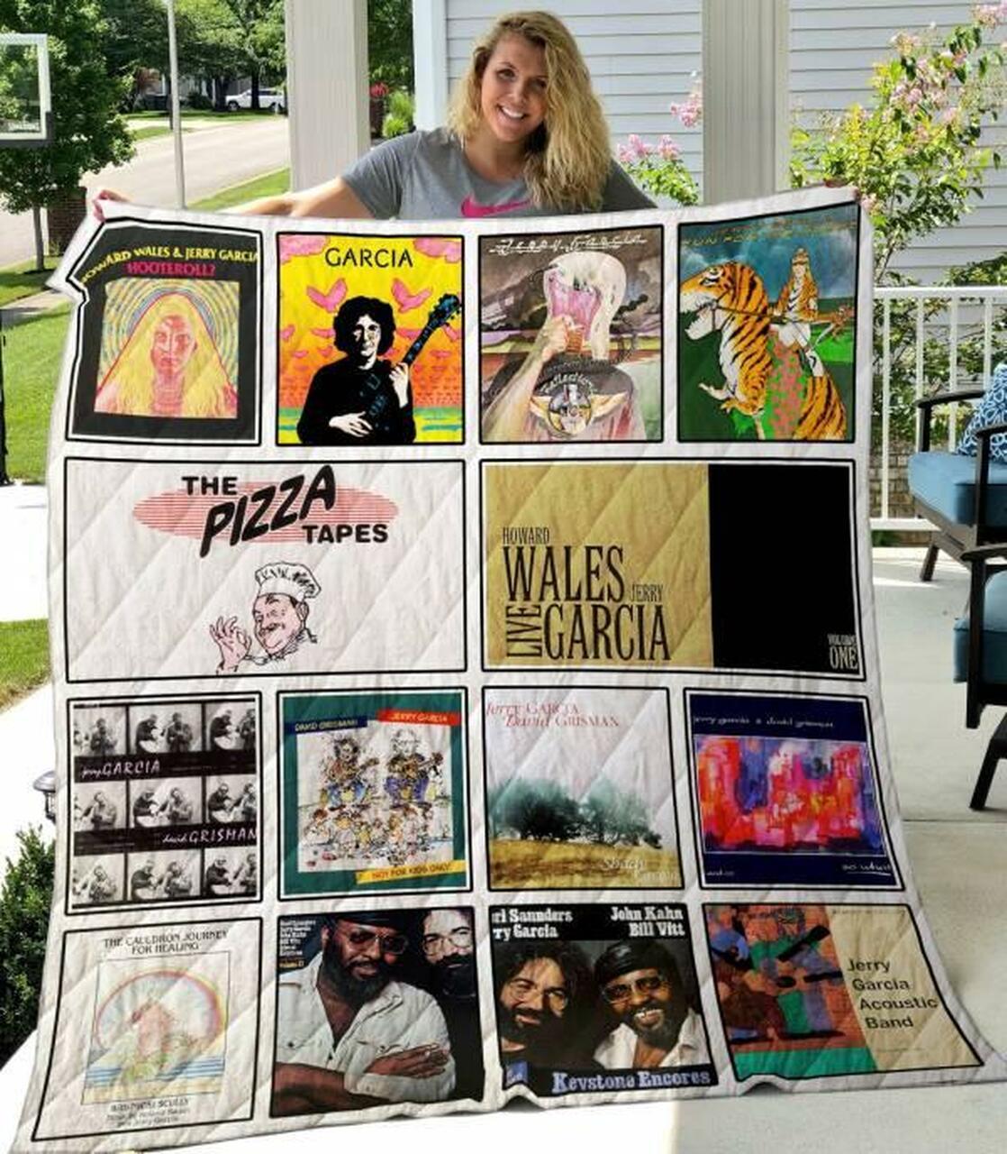 Jerry Garcia Quilt Blanket M100607 Quilt and Home Decor