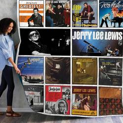 Jerry Lee Lewis Albums Quilt Blanket 01 and Home Decor