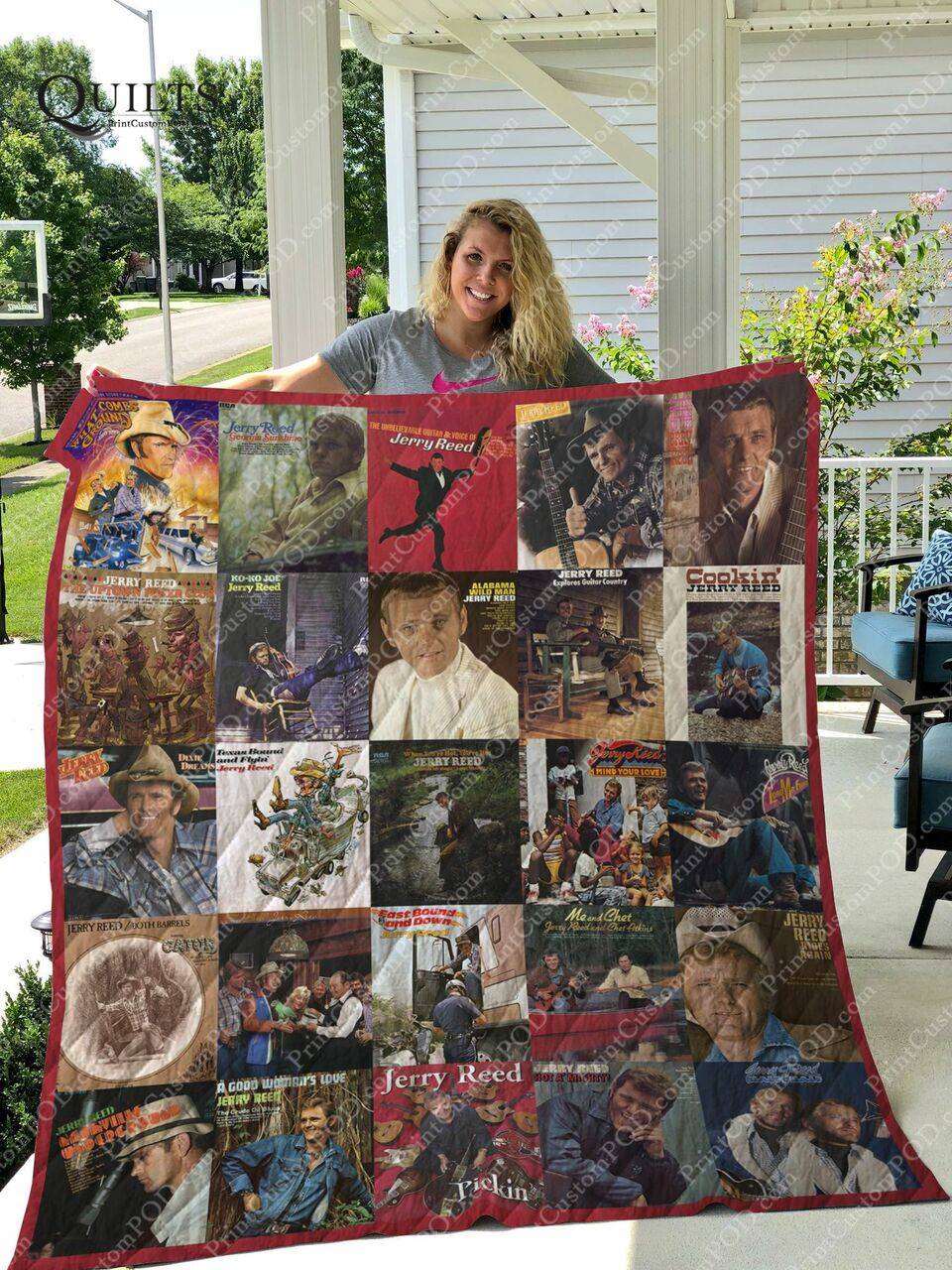 Jerry Reed Albums Quilt Blanket For Fans Ver 25 and Home Decor