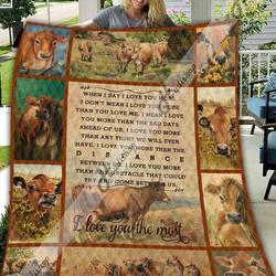 Jersey Cow Nt 02012009Kn JJI111 Awesome 3D Customized Quilt Hip and Home Decor