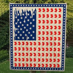 Jersey Map Cl14100283Mdq Quilt Blanket and Home Decor