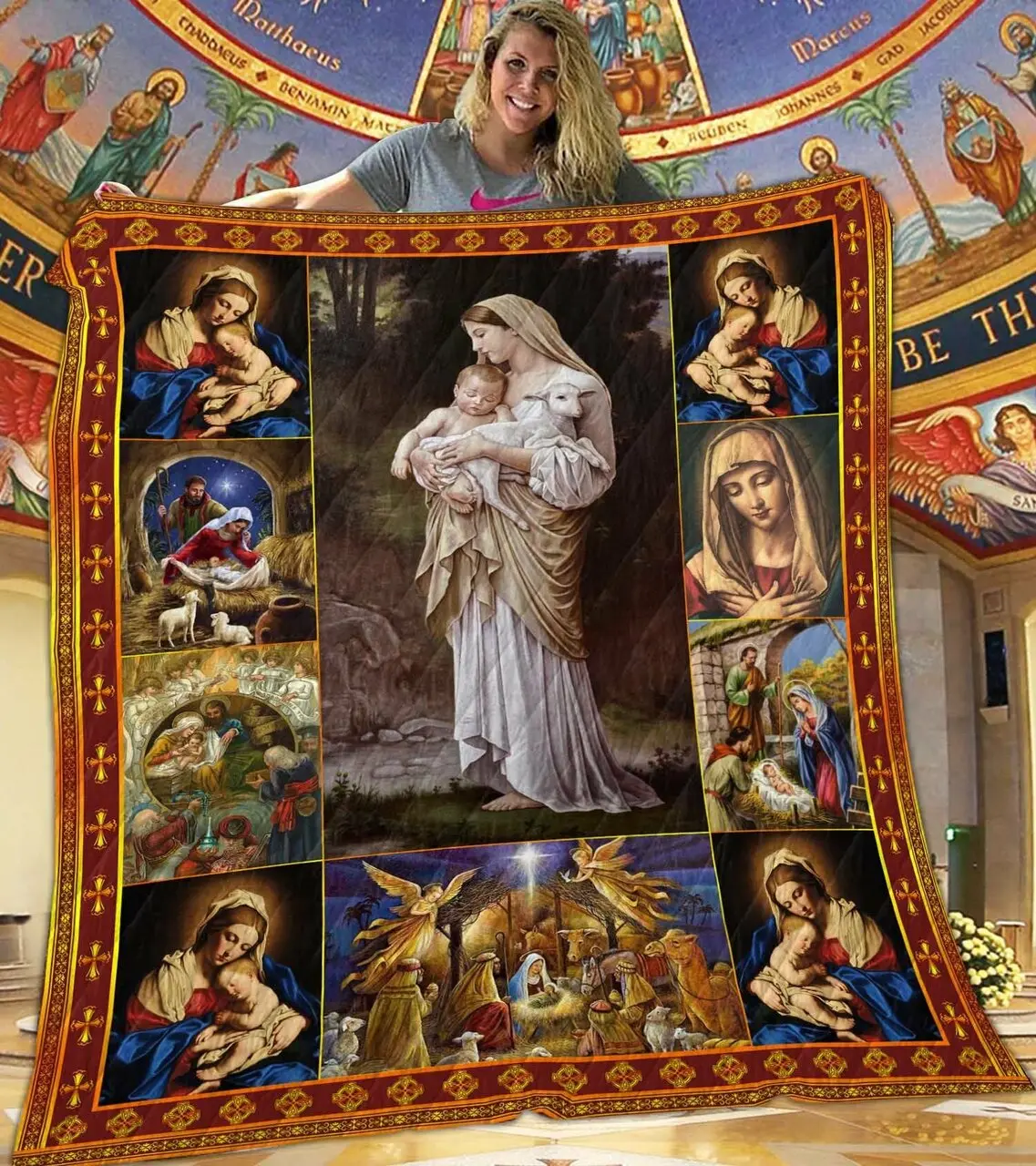 Jesus 01 Jesus 0612 Quilt Blanket Christmas Christmas Gifts Merry Christmas Holiday Gifts Gift Dhc03011762Dd and Home Decor